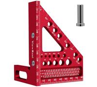 Escuadra Carpintero 3D 22.5-90 Grados Multiángulo Aleación de Aluminio Escuadra Rapida Herramientas de Medición, Falsa Escuadra Multifunctional Carpintería Regla de Medición para Carpintero