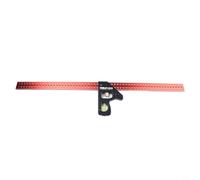 Escuadra combinada de acero inoxidable con cabeza móvil y ancho del cuerpo de la regla de 30 mm para compatibilidad con tamaños comunes de regla (600 mm)