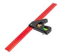 Escuadra combinada de acero inoxidable: herramienta medición y nivel, construcción robusta, diseño ergonómico, compacta multifuncional | Herramienta para carpintería, soldadura, talle