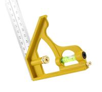 Escuadra Combinada,Regla de Precisión Técnica Combinada - Instrumento Multifuncional De Carpintería Y Montaje Para Reformas, Instalación De Puertas, Ventanas Y Alicatado
