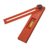 Escuadra corrediza falsa - Regla detectora de ángulos con doble escala métrica e imperial, Escuadra de deslizamiento horizontal ajustable multiángulo para carpintería, bricolaje,