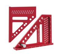 Escuadra Cuadrada 3D para Carpintería, Herramienta Triángulo de Precisión con Ángulos de 22,5 a 90 Grados,Regla De Dibujo De Líneas - Para Ingeniero, Carpintero, Construcción, Hombres, Padre, Marido