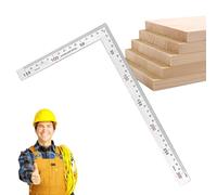 Escuadra de Ángulo Recto - Herramienta Combinada De Acero Inoxidable Para Enmarcado | Escuadra Angular 15 x 30 cm - para Carpinteros Ingeniería Construcción Trabajos en Madero y Dibujo Técnico