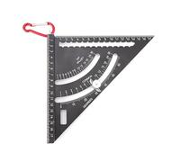 Escuadra de carpintería con gancho para carpintería cuadrada de 7 pulgadas, herramienta de carpintería, regla multifunción de aluminio