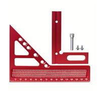 Escuadra De Carpintería De Aluminio De Múltiples Ángulos Transportadores De 22 5-90 Grados Regla De Triángulos De Inglete De Precisión Transportadores Cuadrados De Carpintería
