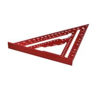 Escuadra de carpintería de aluminio resistente de 7 pulgadas con diseño multifunción y acabado resistente para carpinteros, constructores, cuadrado de carpintería de precisión