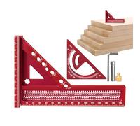 Escuadra De Carpintería - Escuadra Triangular,Herramienta De Marcado Multiangular, Portátil Y Para Bricolaje Construcción E Ingeniería De Madera