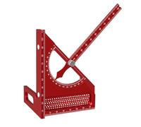 Escuadra de carpintería, transportador triangular carpintero multiángulo, medidor de marcado de precisión multifunción herramienta de medición de carpintería para fabricación de muebles