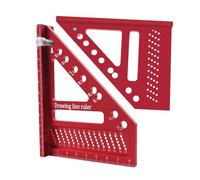 Escuadra de carpintero 3D | Escribidor triangular de 22,5 a 90 grados, herramienta de medición de diseño | para ingenieros de construcción, carpinteros, trabajo, hogar, tienda, hombres, papá, marido