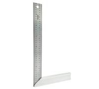 hedue® Escuadra aluminio - Escuadra de carpintero con tope de 45°, Escuadras metalicas carpintero 400 x 40 mm