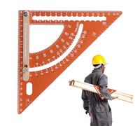Escuadra De Carpintero Herramienta | Regla Triangular de Medición con Ángulo Ajustable para Configuración | Regla Triangular Trabajo Madera - Para Profesionales Amateur Mujeres Y Hombres