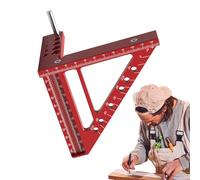 Escuadra de carpintero,Regla de trazado de escuadra de carpintero, Regla de marcado de precisión de posicionamiento de orificios, Marcado de precisión de regla triangular de inglete para ingeniero car