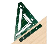 Escuadra de Carpintero | Regla Multifuncional de Acrílico para Trazado de 10 cm | Ángulo Recto con Bloque Guía - Para Proyectos De Carpintería, Metalurgia, Muebles, Artesanía, Dibujo,
