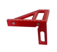 Escuadra de carpintero - Transportador cuadrado de carpintería Regla triangular de inglete de aluminio Regla de medición de diseño de ángulo múltiple 3D de 45/90 grados Plaza del carpintero