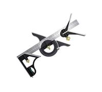 Escuadra de CombinacióN MóVil de Acero Inoxidable de 300 mm Carpintero Cuadrado MóVil 90 Grados Cuadrado de de 45 Grados Cuadrado