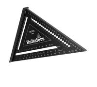 Escuadra de comprobación 5 en 1 de 300 mm I Hultafors I Escuadra de carpintero de 300mm de mecanizado CNC a partir de aluminio I Para marcado, medición y dibujo I Incl. tabla de conversión I 257040