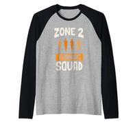 Escuadra De Entrenamiento De La Zona 2 Cardio Deporte Zona 2 Camiseta Manga Raglan