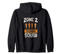 Escuadra De Entrenamiento De La Zona 2 Cardio Deporte Zona 2 Sudadera con Capucha