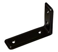 Escuadra de estantería Design 3F (160 x 40 x 105 mm, Acero, Carga soportada: 30 kg, Negro)