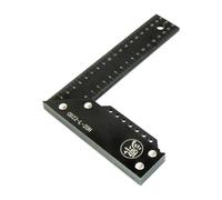 Escuadra de maquinista - Metal, regla de ángulo recto, herramienta confiable | DuProfessional Grade, Escuadra de carpintero para carpinteros, constructores y artesanos, marcado dimensional de