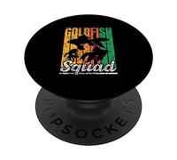 Escuadra De Peces De Colores Goldfishs Goldfish Pescado PopSockets PopGrip Adhesivo