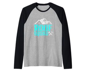 Escuadra De Tejados Techadores Empleo Techo Techador Camiseta Manga Raglan