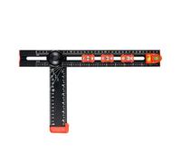 Escuadra En T Para Carpintería - Herramientas De Medición De Precisión Ajustables 2 En 1,Plantilla De Posicionamiento Para Taladro Y Escuadra De Dibujo | Para Carpintería Muebles Mejora Del Hogar Gabi