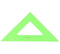 Escuadra faber castell 21 cm plastico verde