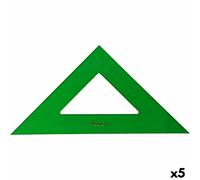 Escuadra faber-castell verde 25 cm (5 unidades)