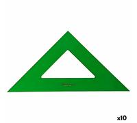 Escuadra faber-castell verde 32 cm (10 unidades)