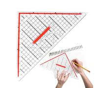 Escuadra | Herramientas Multifuncionales de Papelería para Matemáticas y Geometría | Escuadra De Precisión Para Dibujo Técnico,Para Estudiantes Ingenieros Arquitectos Arte Y Carpintería