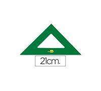 Escuadra liderpapel 21 cm acrilico verde