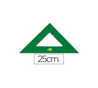 Escuadra liderpapel 25 cm acrilico verde