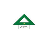 Escuadra liderpapel 25 cm acrilico verde - ES04