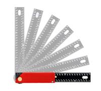Escuadra para carpintería, regla imperial ajustable de 12 pulgadas | Cuadrado de marco ajustable - para redactar, medir, carpintería, construcción, yeso, metal, ferretería, industria artesanal