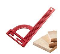 Escuadra Para Carpintería Regla Métrica De Ángulo Recto En Aluminio 30 Cm