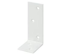 Escuadra para vigas (L x An x Al: 80 x 40 x 30 mm, Acero, Blanco)