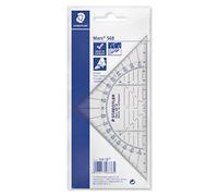Escuadra Staedtler 568 38 Mars. Para geometría, 16 cm, resistente, fácil de manejar, con funda de poliuretano