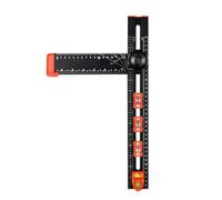 Escuadra T | Herramientas De Medición De Precisión Ajustables 2 En 1,Plantilla De Posicionamiento Para Taladro Y Escuadra De Dibujo,Para Carpintería Muebles Mejora Del Hogar Gabinetes Cajones Y Marcos