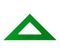 Faber-Castell 566-28 - Escuadra Técnica para uso Escolar y Profesional - Sin Graduar - 28 cm - Verde