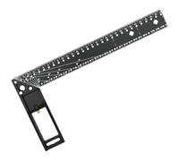 Escuadras de Carpintería - Herramienta de Regla Recta de Ángulos Múltiples para Enmarcar y Combinación,Regla de Ángulos Rectos,para Arquitectos Carpinteros Escuelas Medición Marcado Trazado y Dibujo