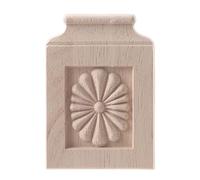 Escuadras esquineras caladas con motivos florales, figuras de madera, apliques decorativos para muebles, marcos, paredes, puertas, artículos para la mejora del hogar, B191,3