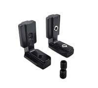 Escuadras Metalicas 10 conectores de esquina ocultos interiores con tornillos for perfil aluminio(45-M8 Black)