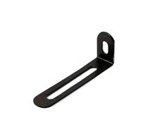 Escuadras Metalicas 10 unidades de ángulo ajustable en negro y plateado, ideales for estanterías antivuelco y accesorios de ferretería.(Black 10pcs)