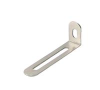 Escuadras Metalicas 10 unidades de ángulo ajustable en negro y plateado, ideales for estanterías antivuelco accesorios ferretería(Silver 10pcs)