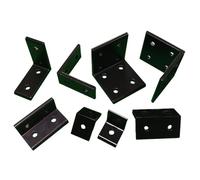 Escuadras Metalicas Conector angular de aluminio for esquinas negras de perfil(4080-8 holes)