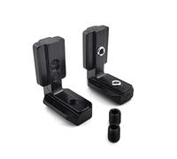 Escuadras Metalicas Lote de 10 conectores esquina ocultos interiores con tornillos for perfiles aluminio las series 2020, 3030, 4040 y 4545(20-M5 Black)