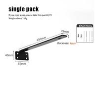 Escuadras Para Estanterias 1 Set 4MM Thicked Invisible L Brackets Heavy Duty Cast Iron Shelves Brackets Floating Shelf Brackets For Shelves Support(10in Black)