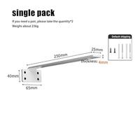 Escuadras Para Estanterias 1 Set 4MM Thicked Invisible L Brackets Heavy Duty Cast Iron Shelves Brackets Floating Shelf Brackets For Shelves Support(10in White)