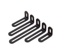 Escuadras Para Estanterias Código de ángulo ajustable acero inoxidable Actividad orificio largo 90 ° Fijador muebles derecho Soporte estante en forma L(B3 Black)